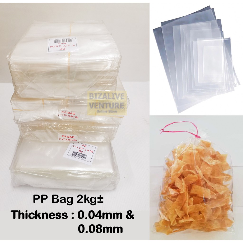 Pp Clear Plastic Bag Kg Per Packet Transparent Bag