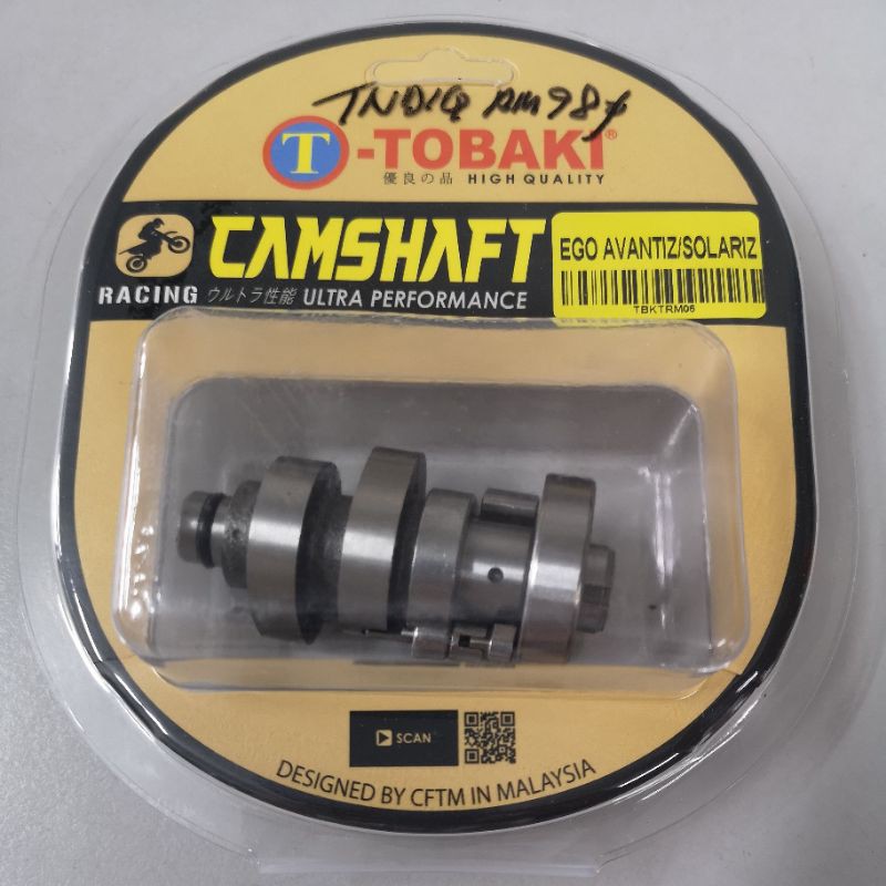 Yamaha Ego Avantiz Solariz Racing Camshaft Original Brand Tobaki