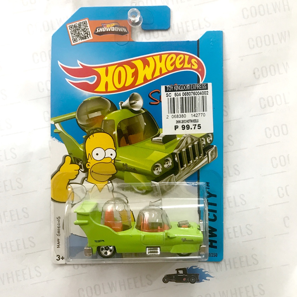 Hot Wheels The Simpsons The Homer Clear Window Version Shopee