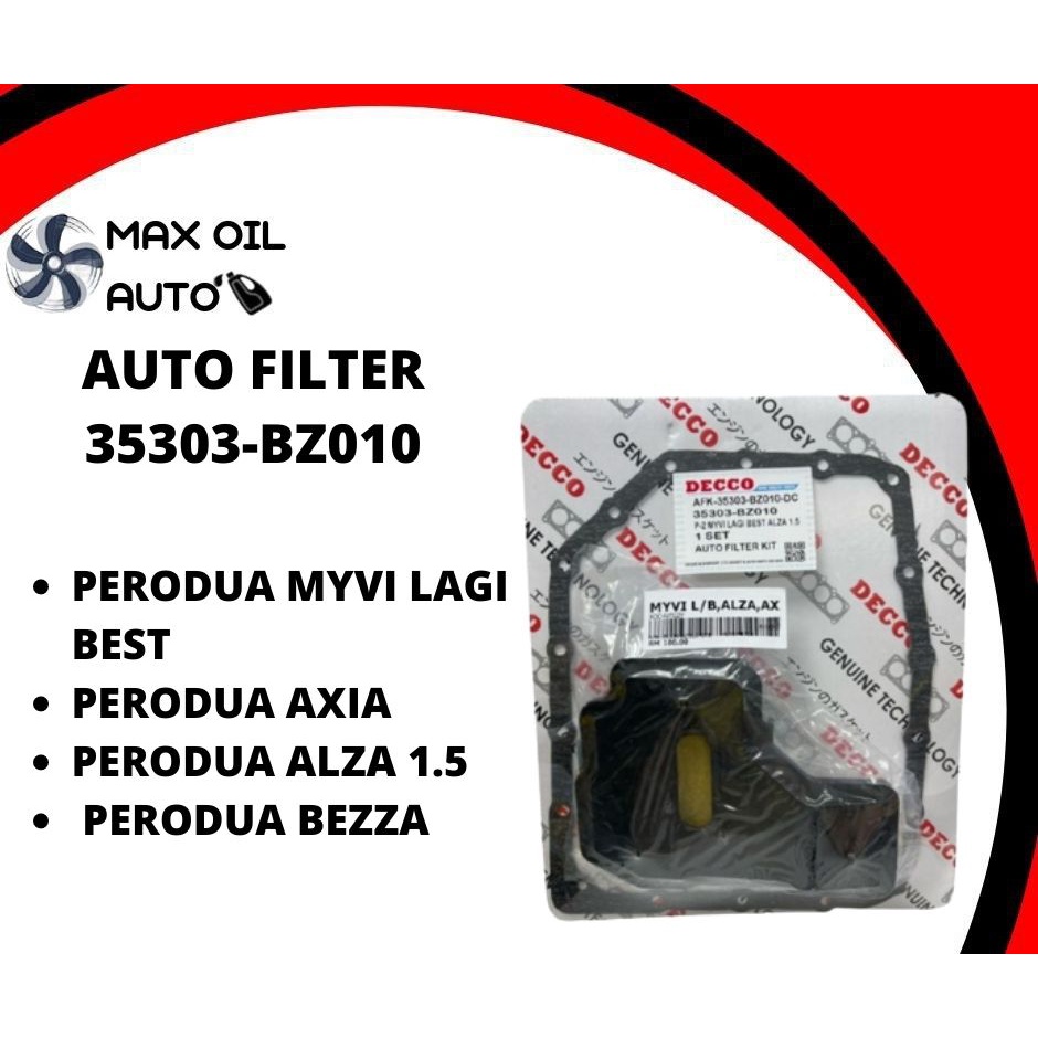 Auto Filter 35303 BZ010 With Gasket Perodua Myvi Lagi Best 2014 2017