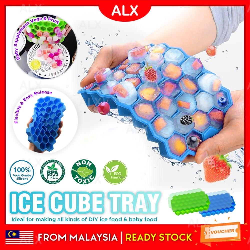 Alx Food Grade Cubes Honeycomb Ice Cube Maker Ice Mold Ice Box Mould