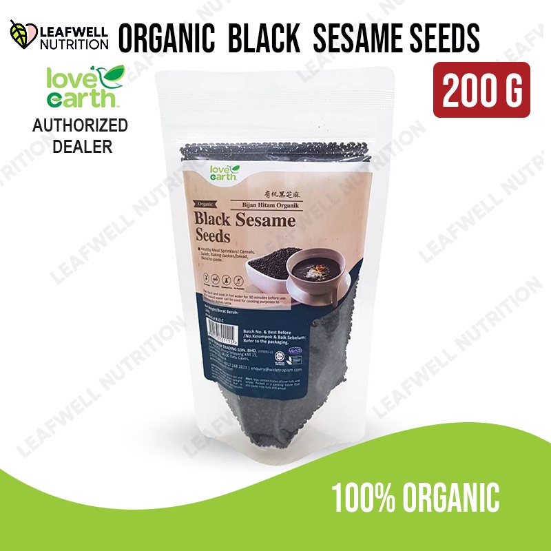 Organic Black Sesame Seeds G Bijan Hitam Organik Shopee