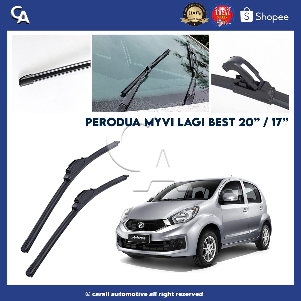 Perodua Myvi Lagi Best Car Front Windscreen Rubber Soft Wiper Size 20