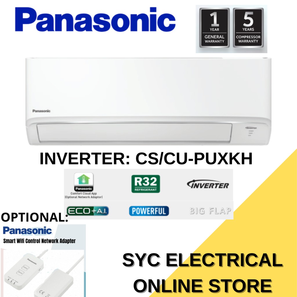 Panasonic Standard Inverter Pu Series R Air Conditioner Hp Hp