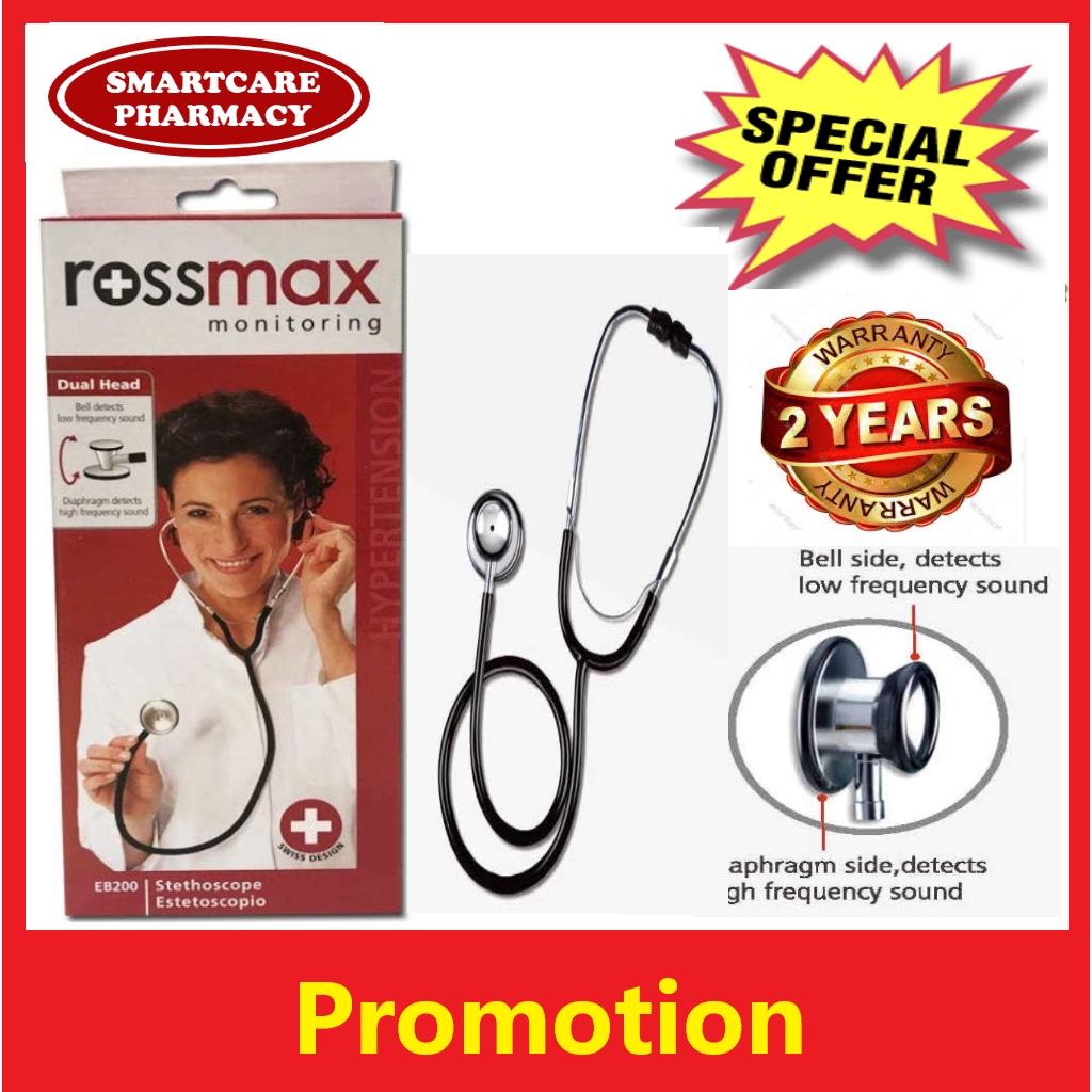 Rossmax Dual Head Stethoscope Model Eb Shopee Malaysia