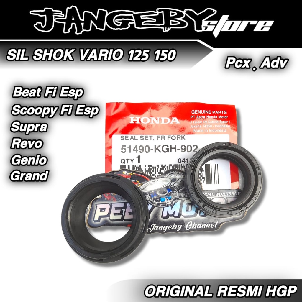 Seal Sil Shock Beat Vario Genio Supra Revo Grand Original HGP Shopee