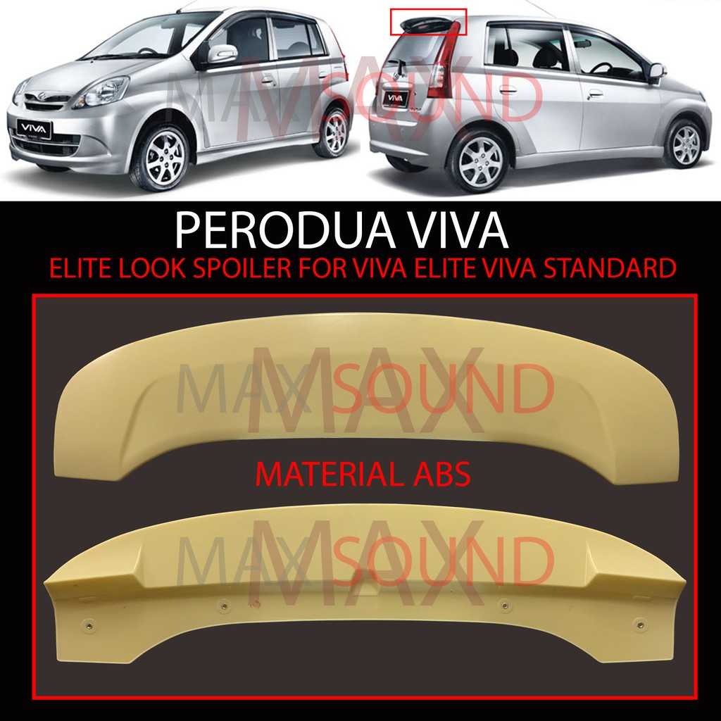 Perodua Viva 2007 2014 OEM ELITE Style Material ABS Plastic Rear