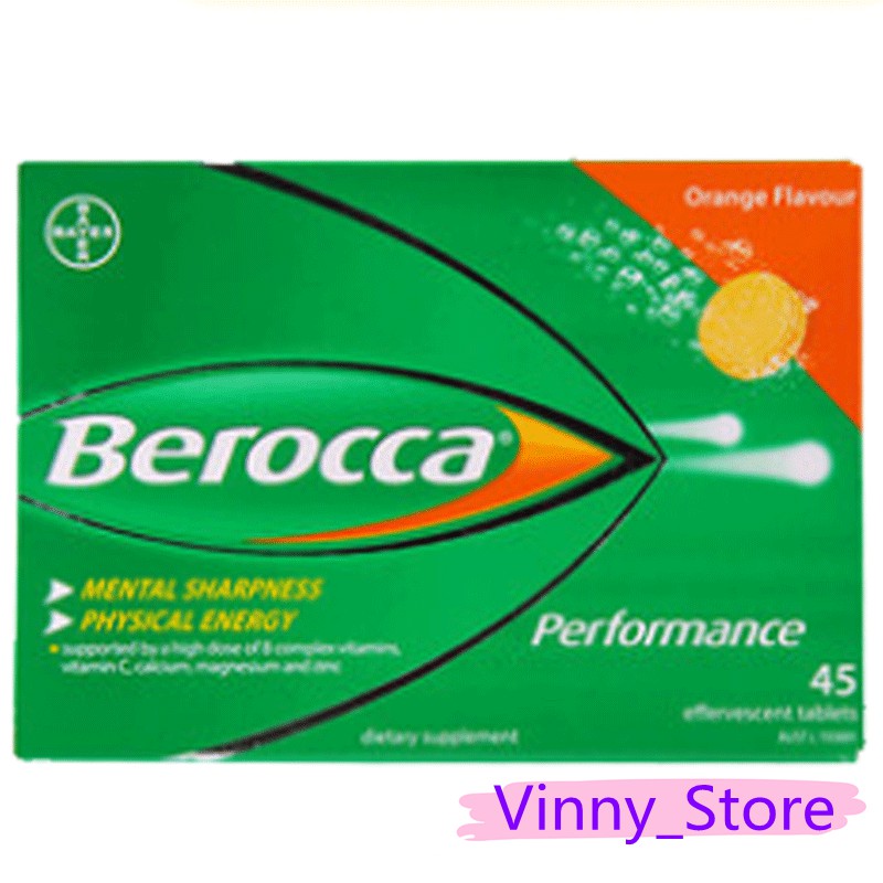 Ready Stock Berocca Performance Orange 45 Effervescent Vitamin C