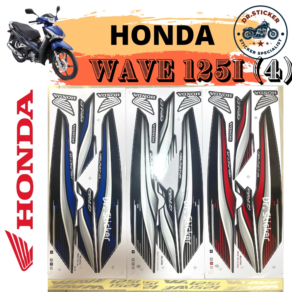 HONDA WAVE125 I Stripe Stiker Sticker HONDA WAVE125 I WAVE125i FUEL