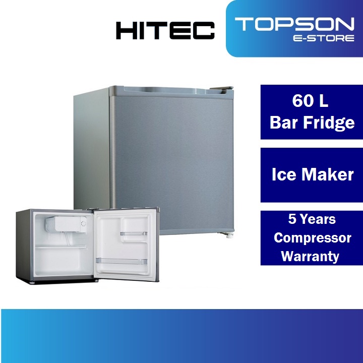 Hitec 60L Mini Bar HTR 60MBS Single 1 Door Fridge With Freezer 5 Years