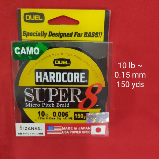 Duel Hardcore Super Micro Pitch Braid Yds Ready Stock