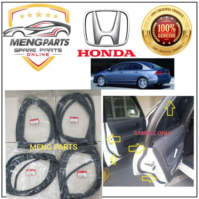 Original Honda Civic Sna Snb Fd Y Y Door Rubber In Door Getah