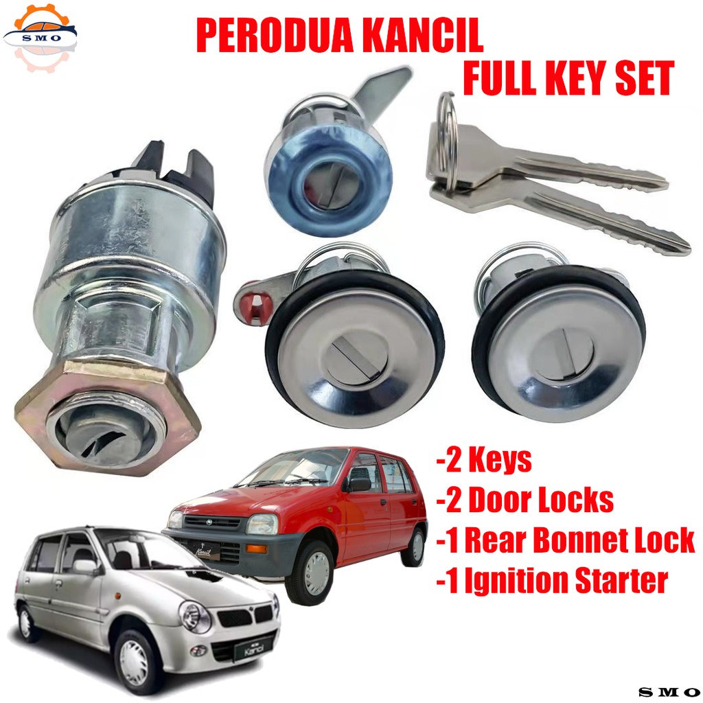 Perodua Kancil Key Lock Set Ignition Starter Door Lock Bonnet Lock Full