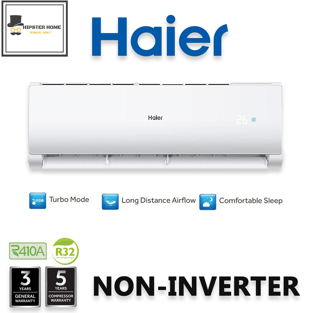 Haier Turbo Cool Non Inverter Aircond LTA LFA 1HP 1 5HP 2 0HP 2