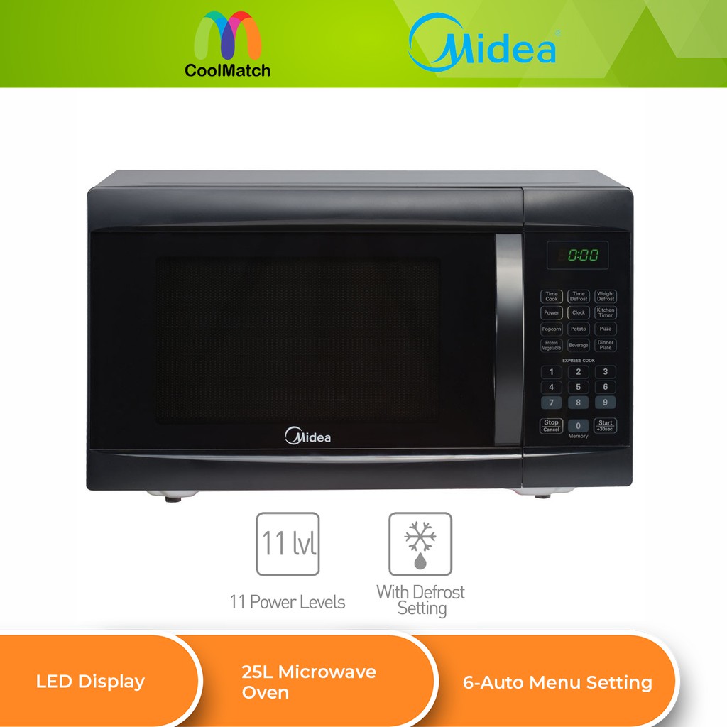 Midea Microwave Oven With Digital Control Em Ags Bk Shopee Malaysia