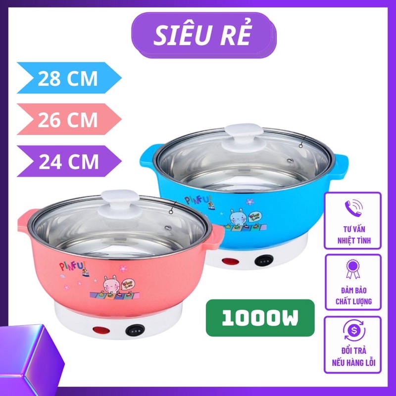 Nikai Multipurpose Hot Pot Mini Electric Mini Lid W Tempered Glass