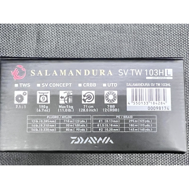 Yyds Daiwa Salamandura Sv Tw Baitcasting Reel Shopee Malaysia