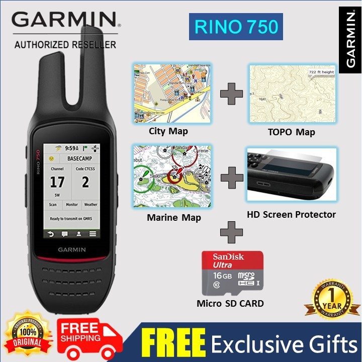 Garmin Rino Rugged Way Radio Gps Handheld Navigator With