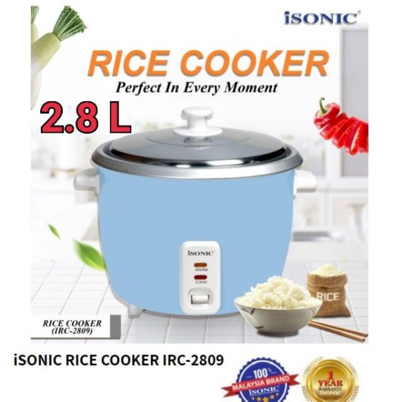 Isonic Homelux Rice Cooker Irc L Irc L Shopee Malaysia