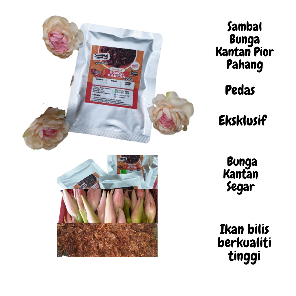 Ready To Eat Ready Stock Sambal Bunga Kantan By Sambal Gegor