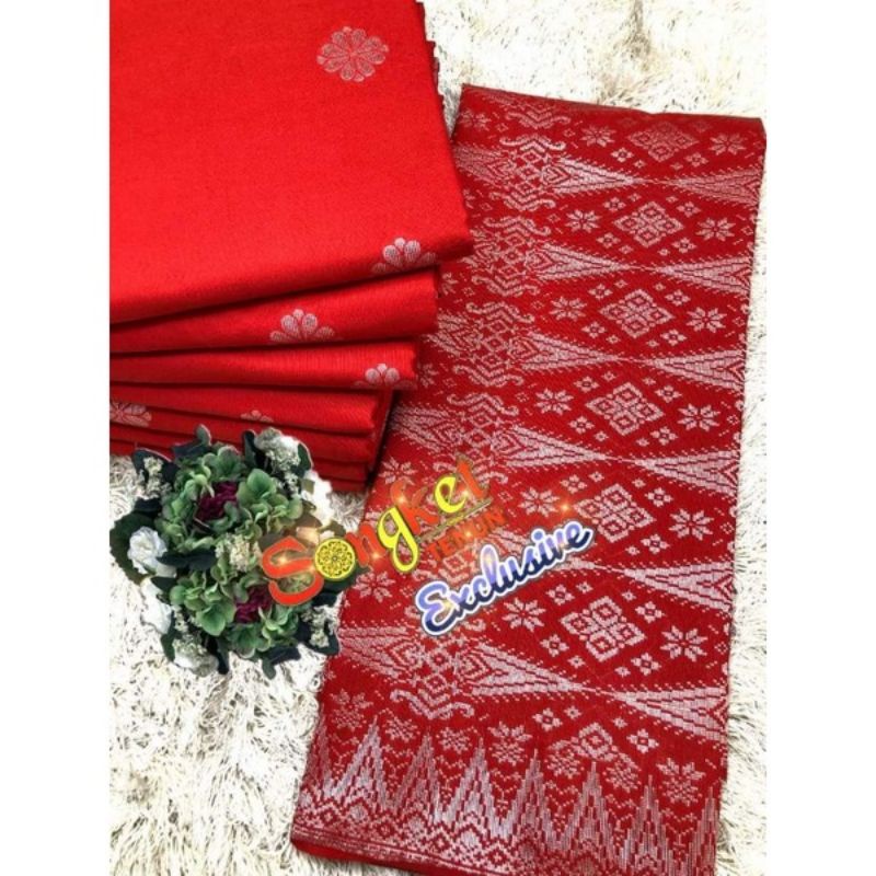 Kain Pasang Songket Tenun Tabur Tenun Asli Songket Tabur Shopee