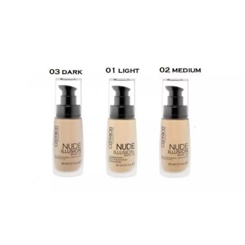Catrice Cosmetics Nude Illusion Foundation Long Lasting Matte Coverage Foundation Shopee