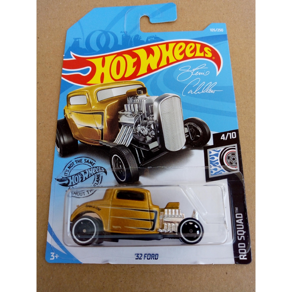 Hot Wheels 32 Ford Gold Signature Rod Squad Shopee Malaysia