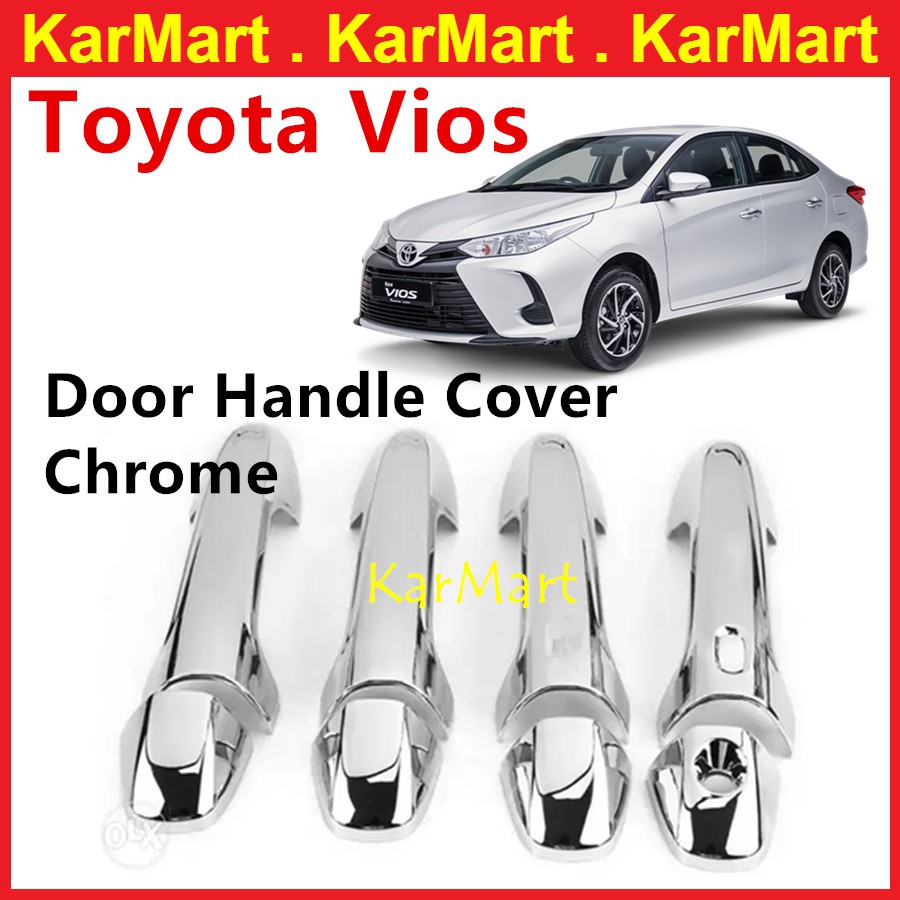 Toyota Yaris Door Handle Cover Chrome Silver Garnish Handle