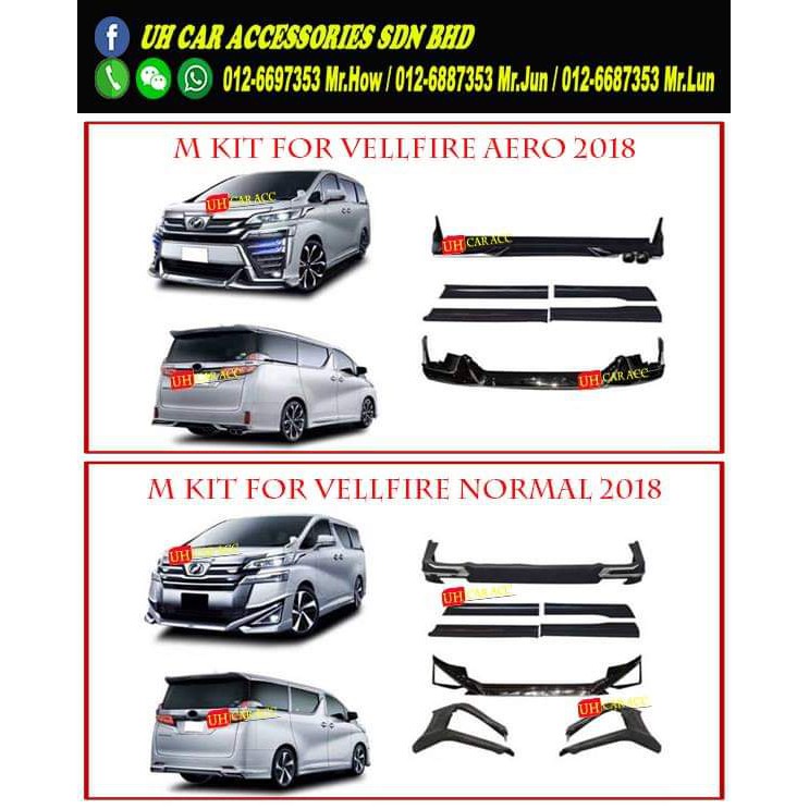 Toyota Alphard Vellfire 2018 2021 Normal Aero Modellista Bodykit Body