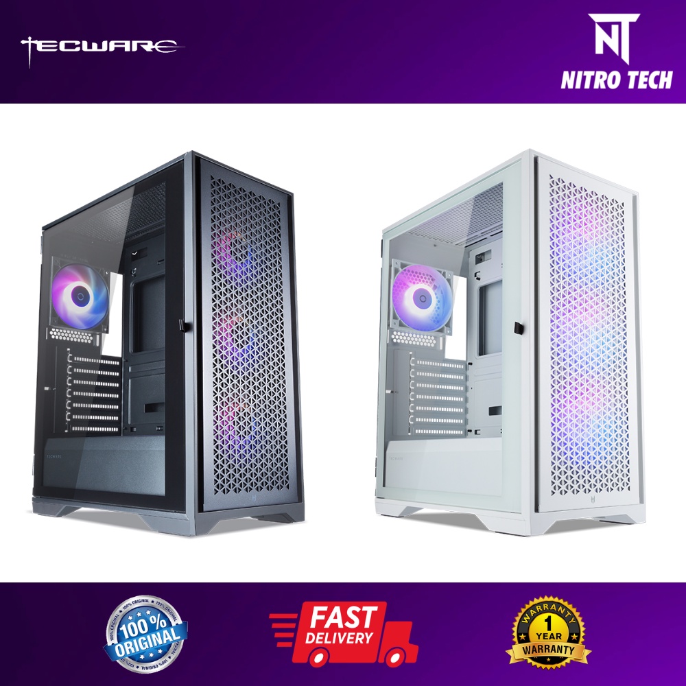 Tecware Neo Mid Tower Argb Atx Pc Case Shopee Malaysia