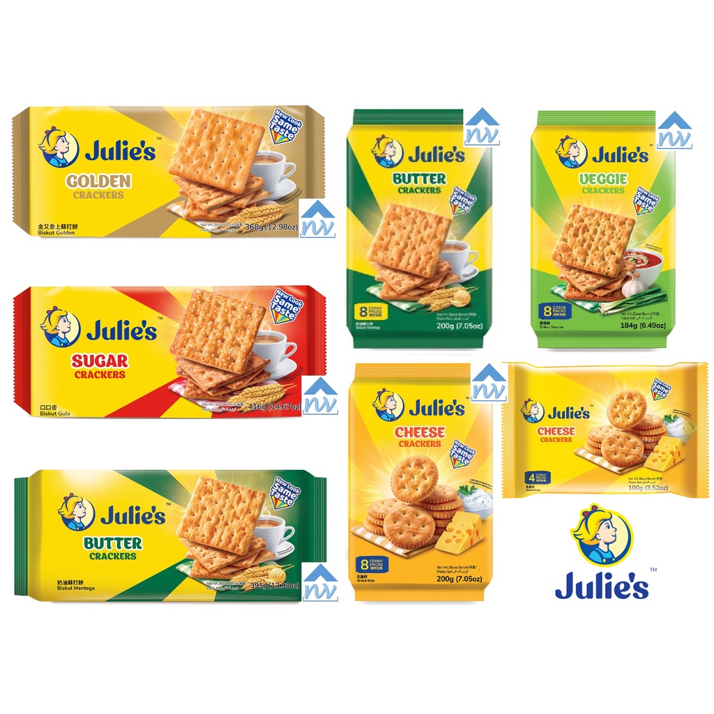 Julie S Golden Crackers G Sugar Crackers G Butter Crackers