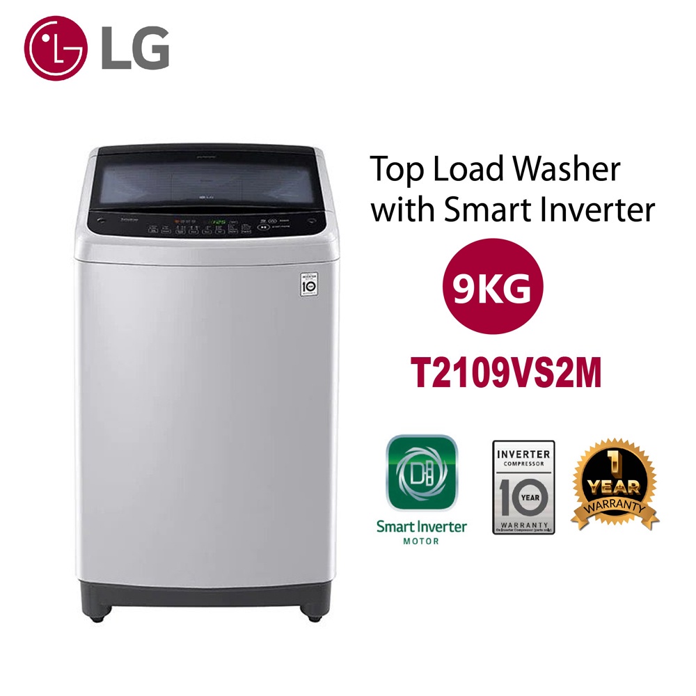 Lg Kg T Vs M Fully Auto Inverter Top Load Washing Machine Shopee