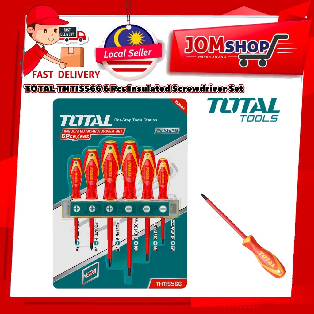 Jom Shop Total Thtis Pcs Insulated Screwdriver Set Vde