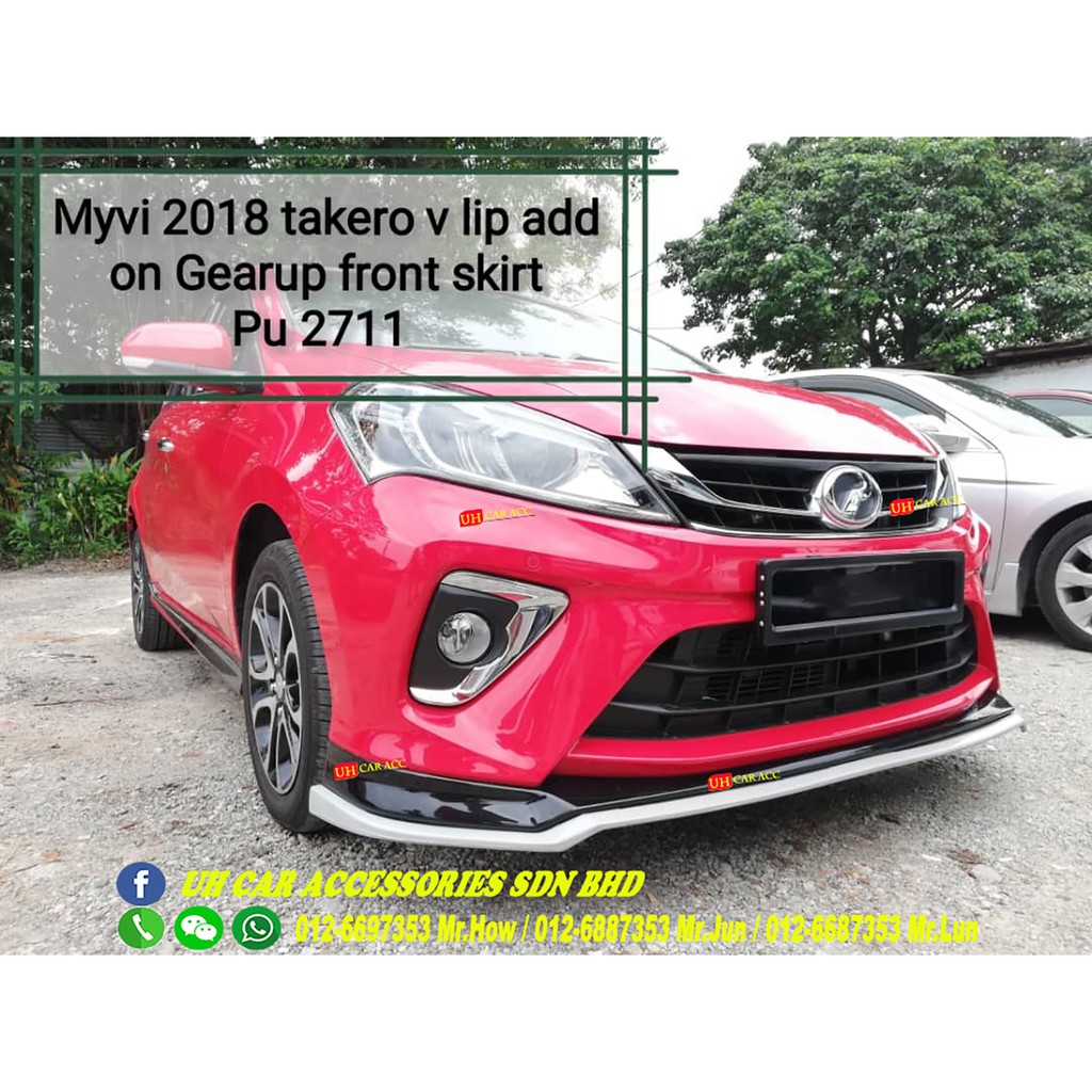 Perodua Myvi Takero Front Diffuser Lip Lips Bodykit Shopee