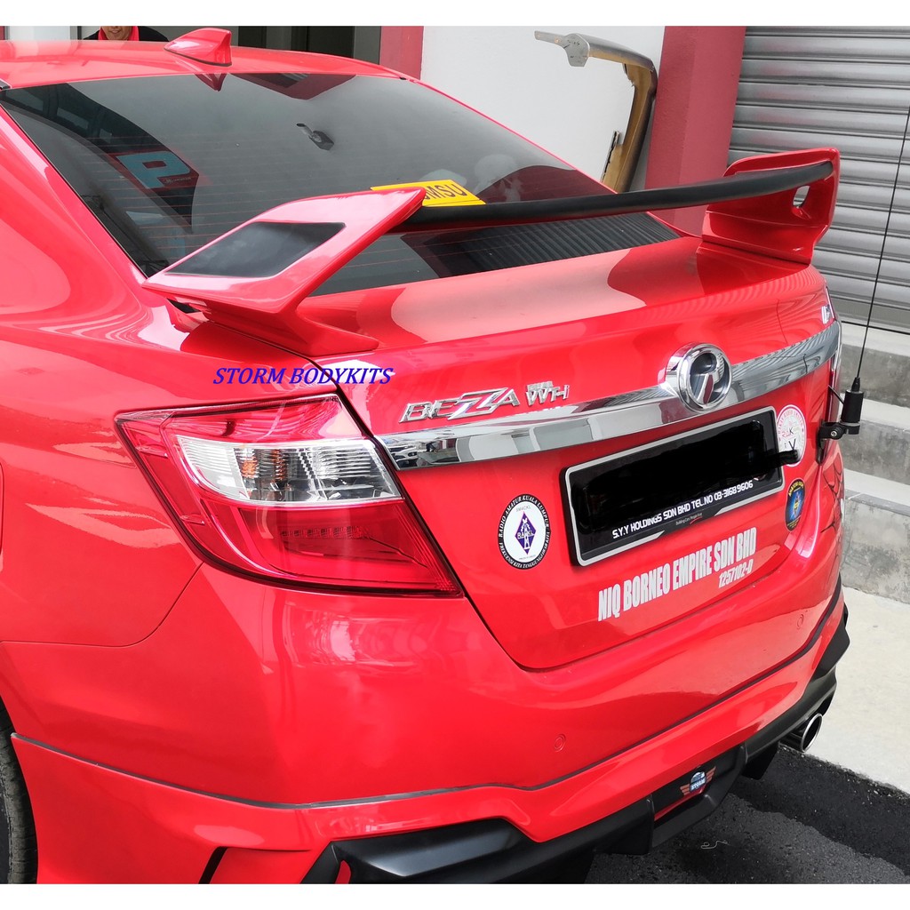 PERODUA BEZZA 2016 2020 GALAXY X SPOILER WITH 2K COLOR PAINT