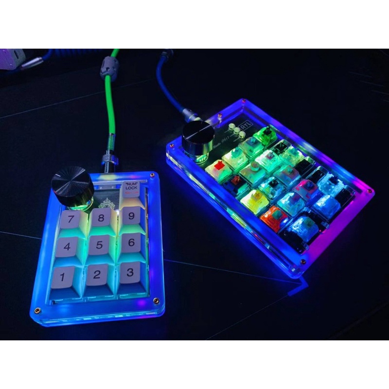 Ready Stock Atlantis Ps Wired Acrylic Hotswap Numpad Macropad With