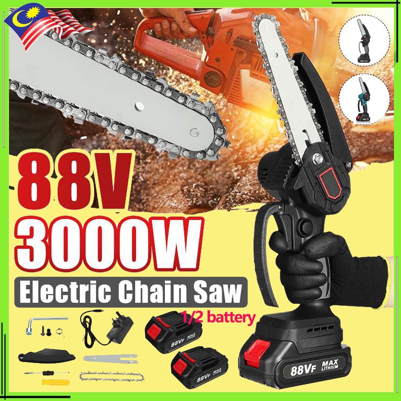 Inch Vf Mini Electric Chain Saw One Handed Woodworking Garden