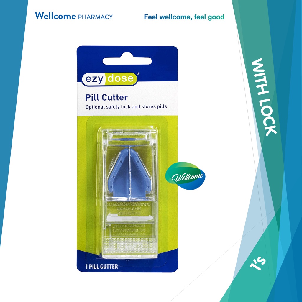 Ezy Dose Pill Cutter With Optional Safety Locking Bar Shopee Malaysia