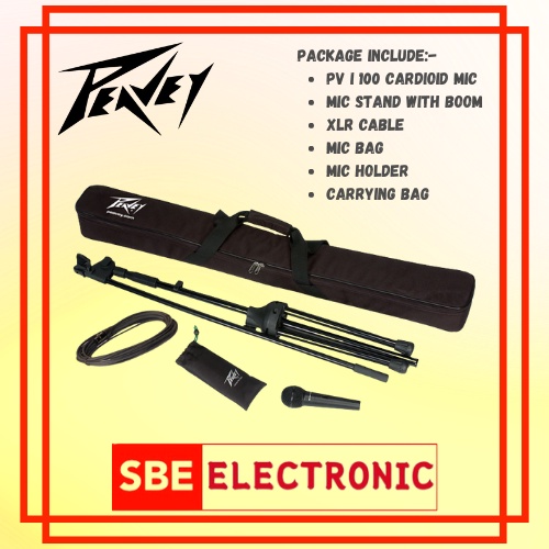 Peavey Pv Msp Complete Microphone And Stand Package With Xlr Cable