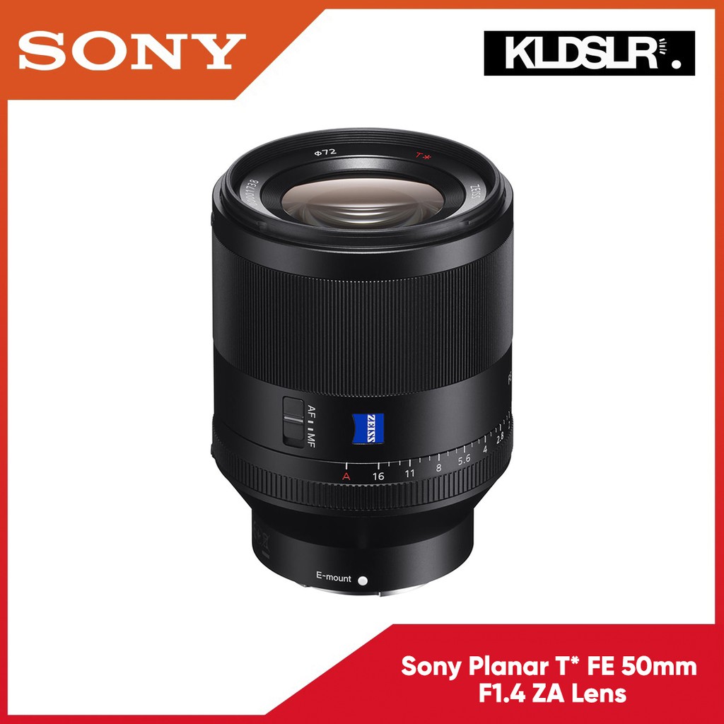 Sony Planar T FE 50mm F1 4 ZA Lens Sony Malaysia Warranty Shopee