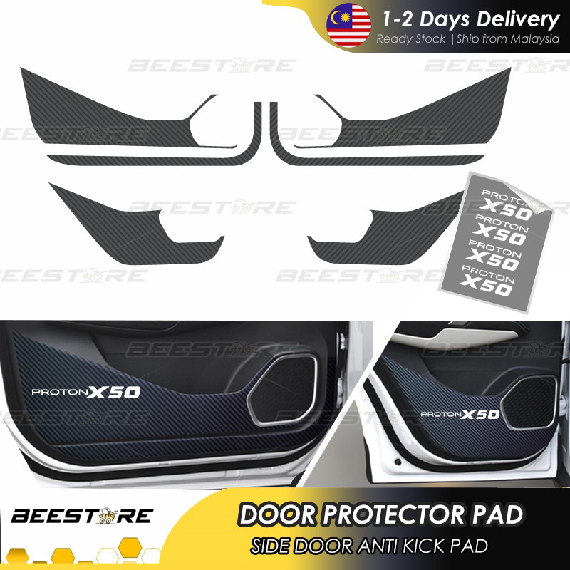 New Proton X X Door Anti Kick Mat Protective Carbon Fibre Sticker