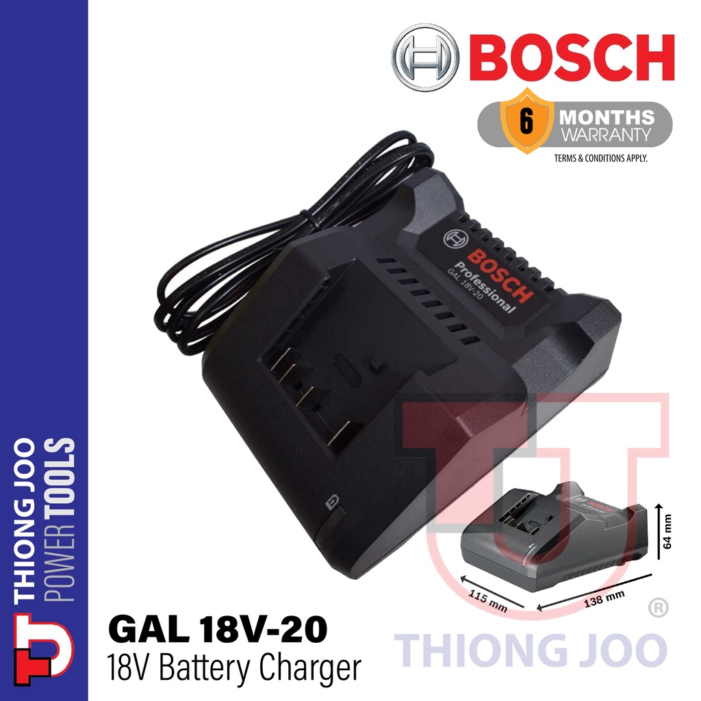 Bosch Gal V V Battery Charger Shopee Malaysia