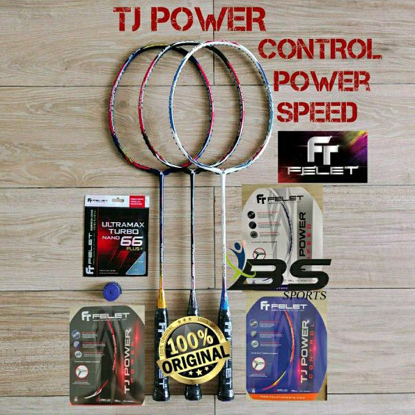 Felet Tj Power Control Power Speed Badminton Racket Original Shopee