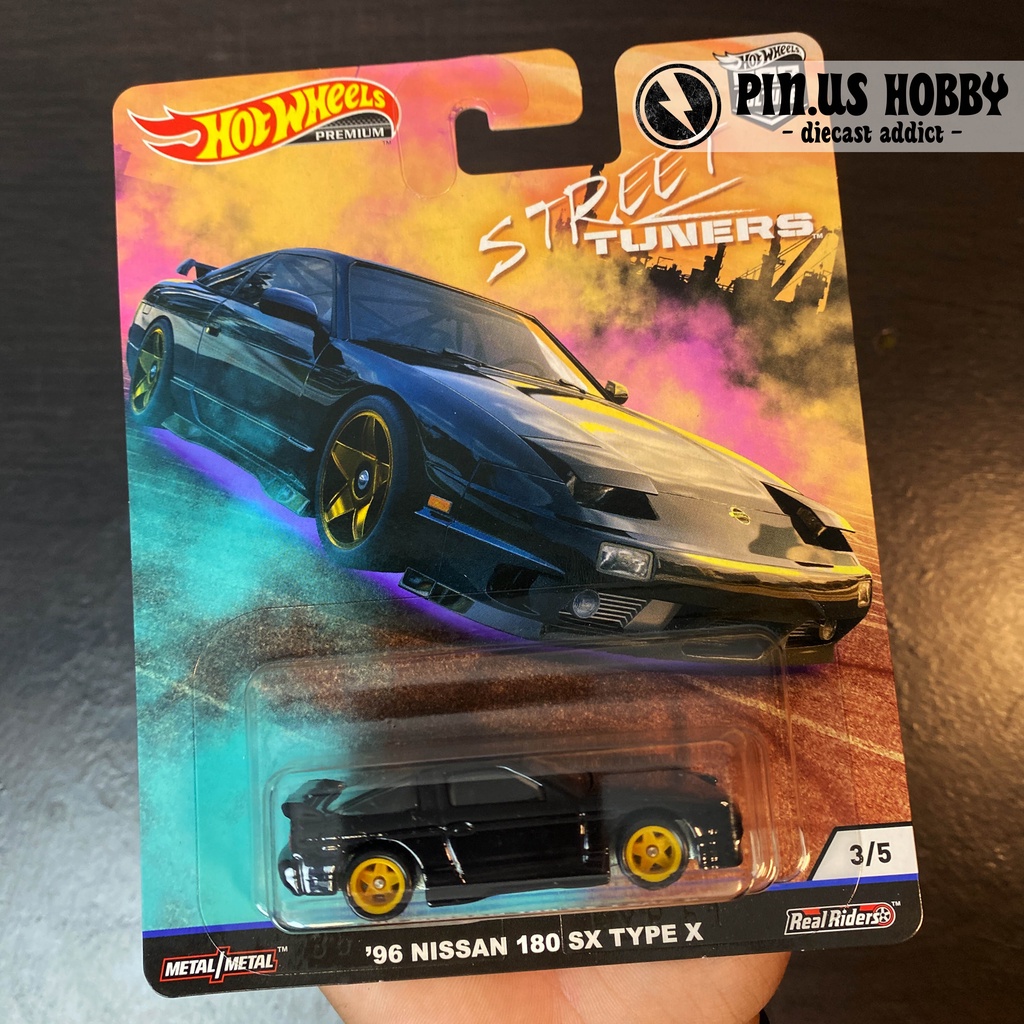 Hotwheels PREMIUM 96 NISSAN 180 SX TYPE X STREET TUNERS SERIES