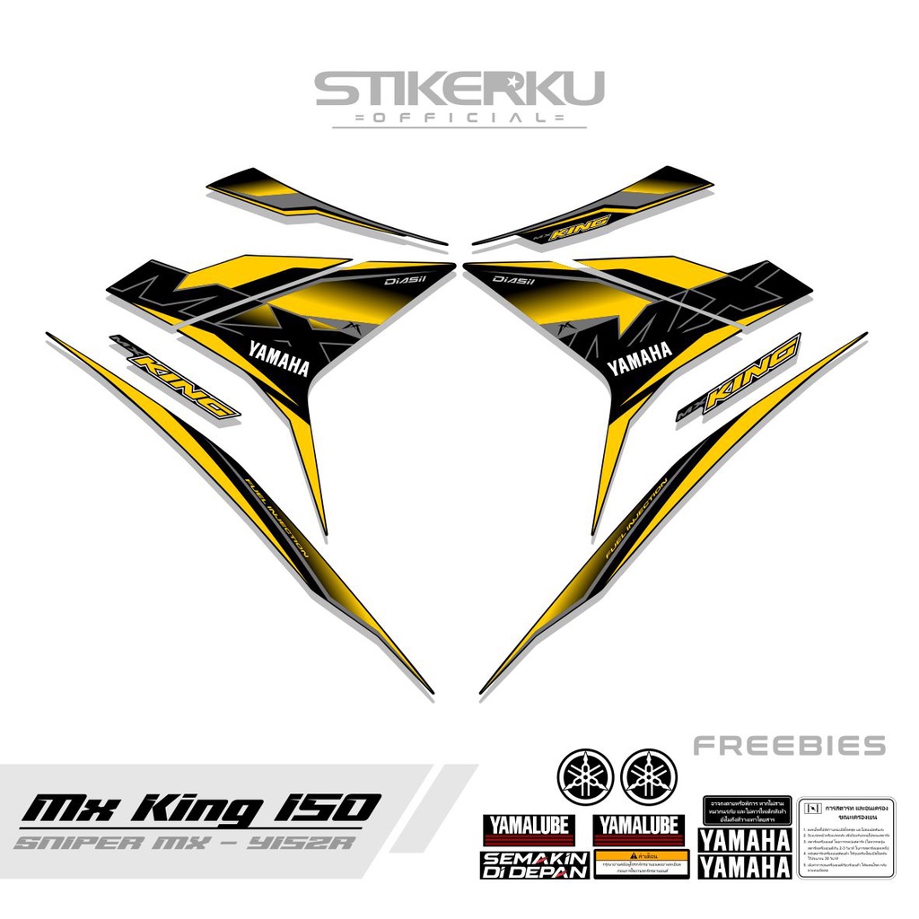 Striping Mx King Motif Mxk Yamaha Sniper Mxi Sticker Mxking