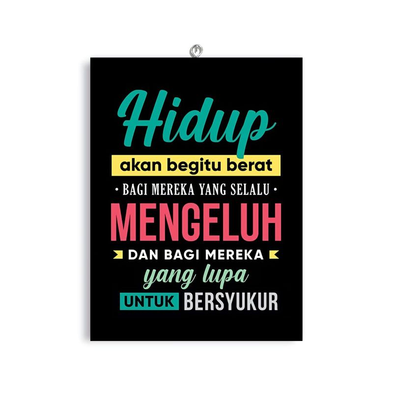 HIASAN DINDING Motivational Home Display Wall Hanging Islamic Quotes