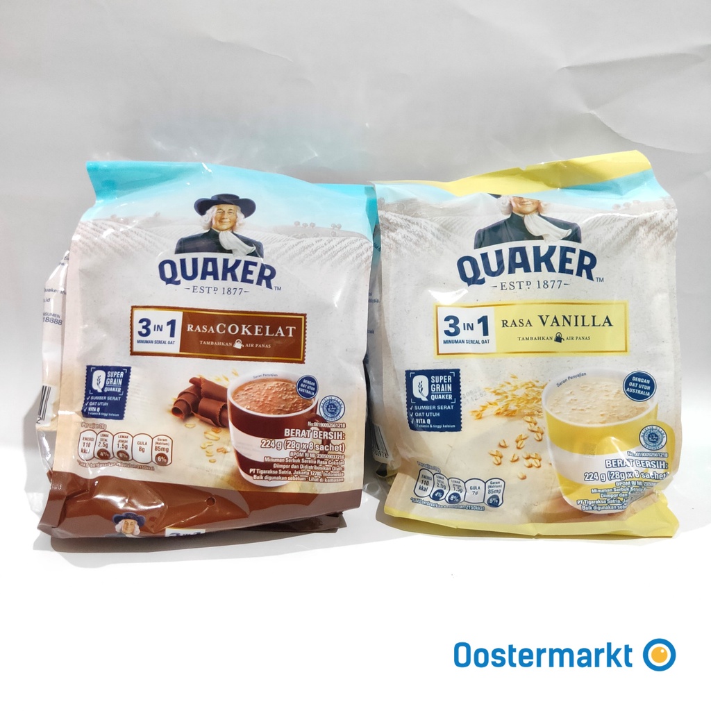 Quaker Oat In Quaker Oat Cereal Drink Sachet Sachets Contents