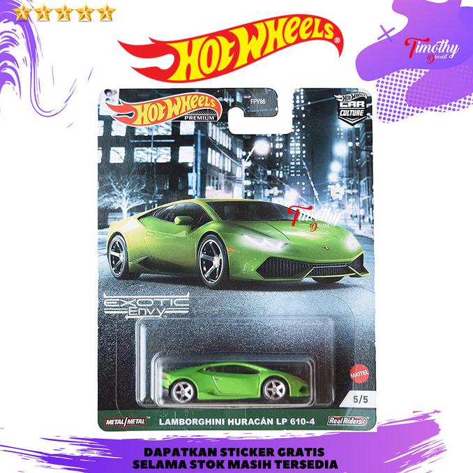 Hot Wheels Premium Lamborghini Huracan LP 610 Exotic Envy Car Culture