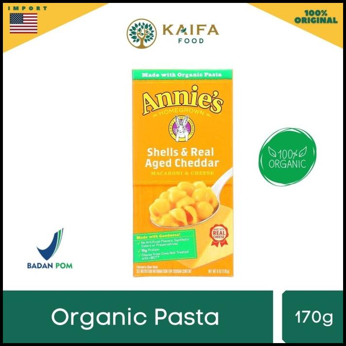 Annie S Shells Real Aged Cheddar Macaroni Cheese 170Gr Shopee