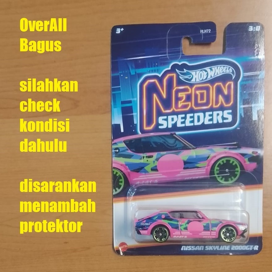 Hot Wheels Neon Speeders Series 2024 Mix 1 Nissan Skyline 2000GT R